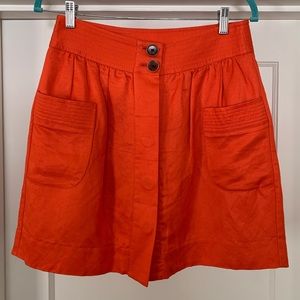 JCrew size 4 orange skirt